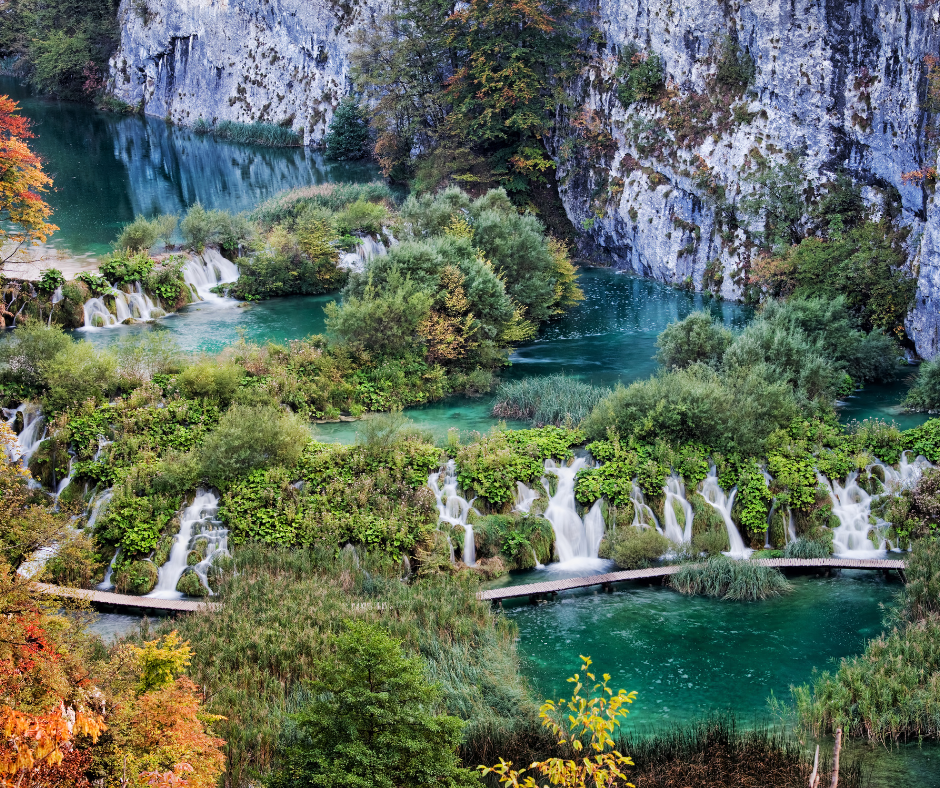 Plitvice Lakes National Park landscape in Croatia