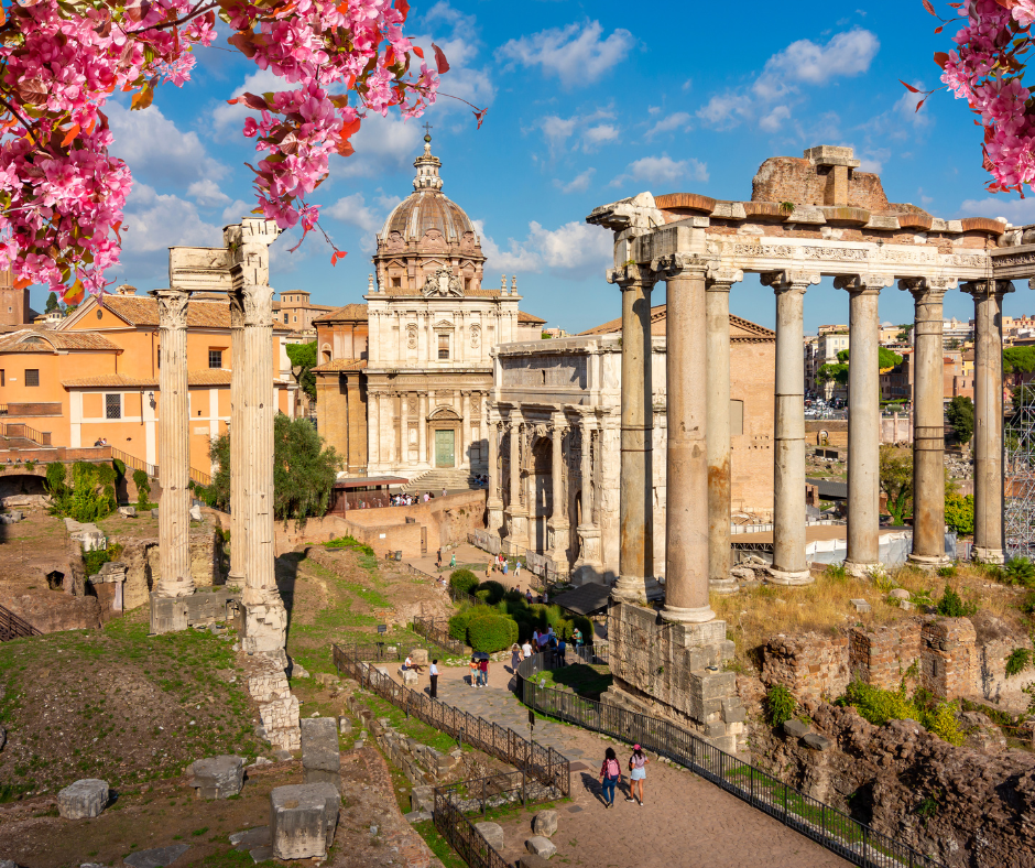 Roman Forum in spring, Rome, Italy