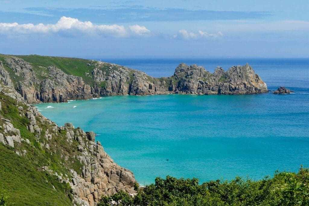 Porthcurno Beach england